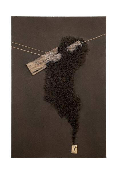 Sotto questa terra incido parole che non posso dimenticare / Beneath this soil I carve words I cannot forget - a Paint Artowrk by Filippo Forlani